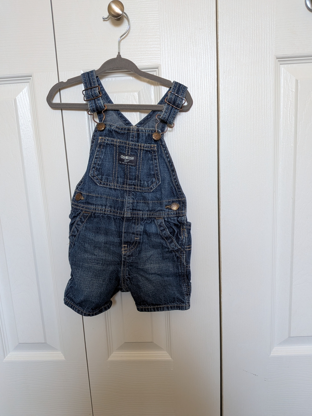 OshKosh B'gosh Blue Denim Short Overalls